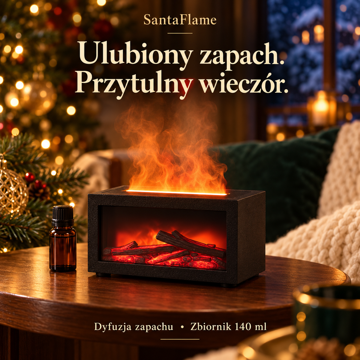 SantaFlame – dyfuzja zapachu, zbiornik 140 ml