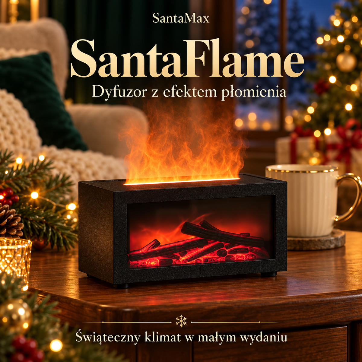 SantaFlame – dyfuzor zapachowy z efektem płomienia